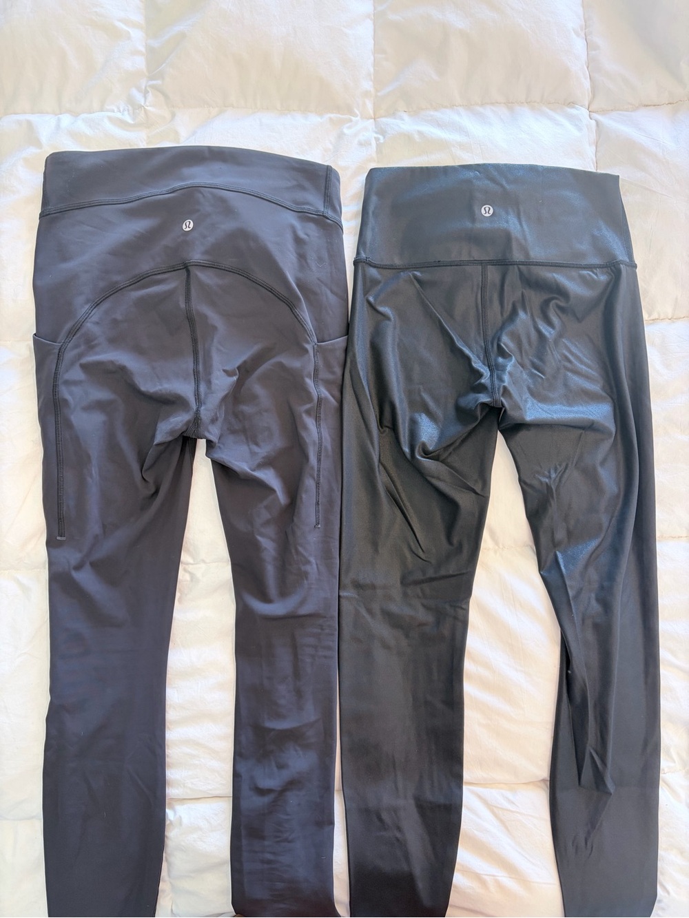 lululemon Black Active Leggings Duo, Lot of 2